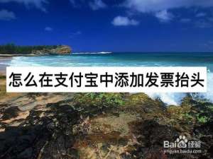 小编教你如何在支付宝中添加发票抬头。