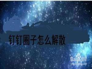 小编教你钉钉怎么解散自己创建的圈子。
