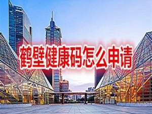 小编教你如何申领鹤壁健康码。