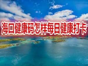 小编教你海口健康码在哪进行每日健康打卡。