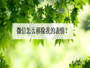 小编教你微信在哪可以删除我的表情。