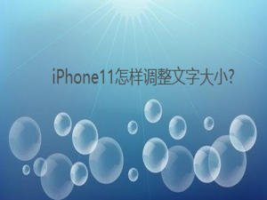 小编教你iPhone11在哪可以更改文字大小。