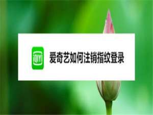 小编教你爱奇艺怎么关闭指纹登录。
