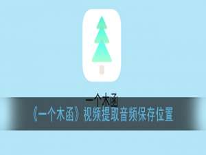 一个木函视频提取音频保存到哪里了。