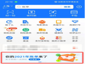 支付宝年度账单在什么地方查询。
