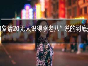 “人人都说抽象话 无人识得李老八”说的到底是怎么回事什么梗