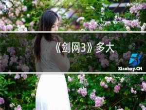 《剑网3》多大