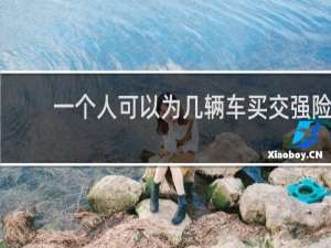 一个人可以为几辆车买交强险