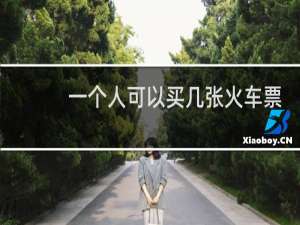 一个人可以买几张火车票