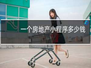 一个房地产小程序多少钱