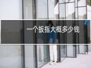 一个扳指大概多少钱