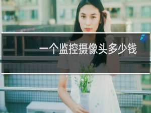 一个监控摄像头多少钱