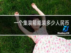 一个集装箱能装多少人民币