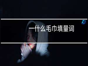一什么毛巾填量词