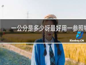 一公分是多少呀最好用一参照物