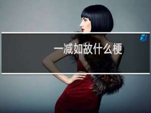 一减如故什么梗