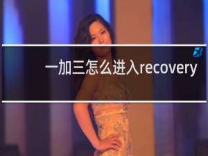 一加三怎么进入recovery