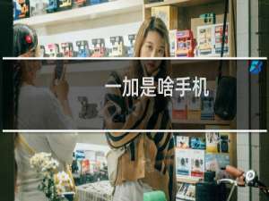 一加是啥手机