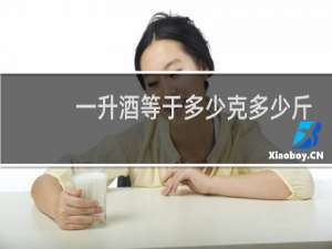 一升酒等于多少克多少斤