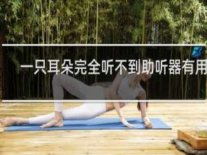 一只耳朵完全听不到助听器有用吗