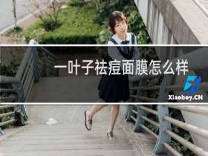 一叶子祛痘面膜怎么样