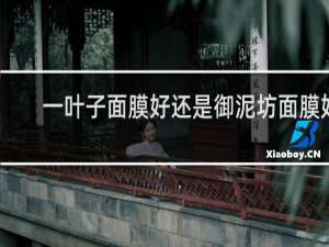 一叶子面膜好还是御泥坊面膜好