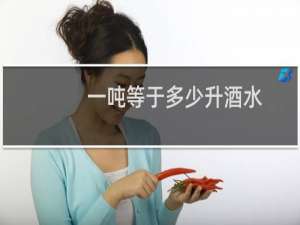 一吨等于多少升酒水