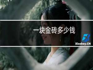 一块金砖多少钱