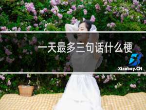 一天最多三句话什么梗？一天最多三句话是什么意思什么梗