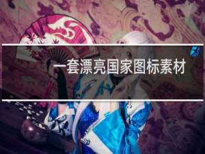 一套漂亮国家图标素材