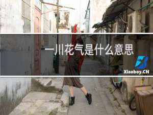 一川花气是什么意思