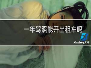 一年驾照能开出租车吗