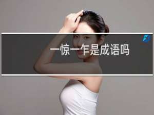 一惊一乍是成语吗