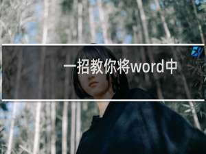 一招教你将word中自动编号的点变为顿号