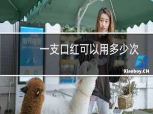 一支口红可以用多少次