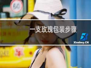 一支玫瑰包装步骤