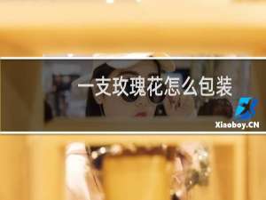 一支玫瑰花怎么包装