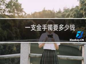一支金手镯要多少钱