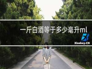 一斤白酒等于多少毫升ml