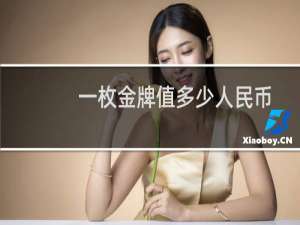 一枚金牌值多少人民币