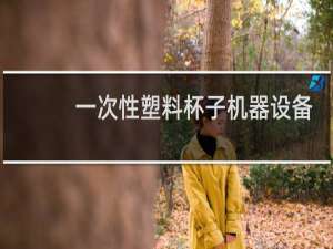 一次性塑料杯子机器设备多少钱一台