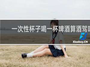 一次性杯子喝一杯啤酒算酒驾吗
