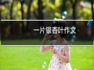 一片银杏叶作文