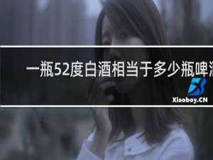 一瓶52度白酒相当于多少瓶啤酒