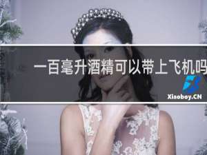 一百毫升酒精可以带上飞机吗