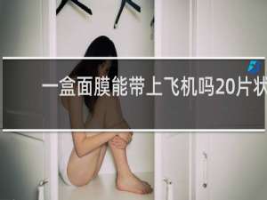 一盒面膜能带上飞机吗 片状