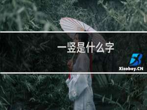 一竖是什么字（一竖是什么字）