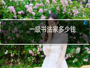一级书法家多少钱