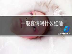 一般宴请喝什么红酒