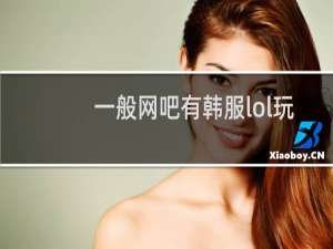 一般网吧有韩服lol玩吗